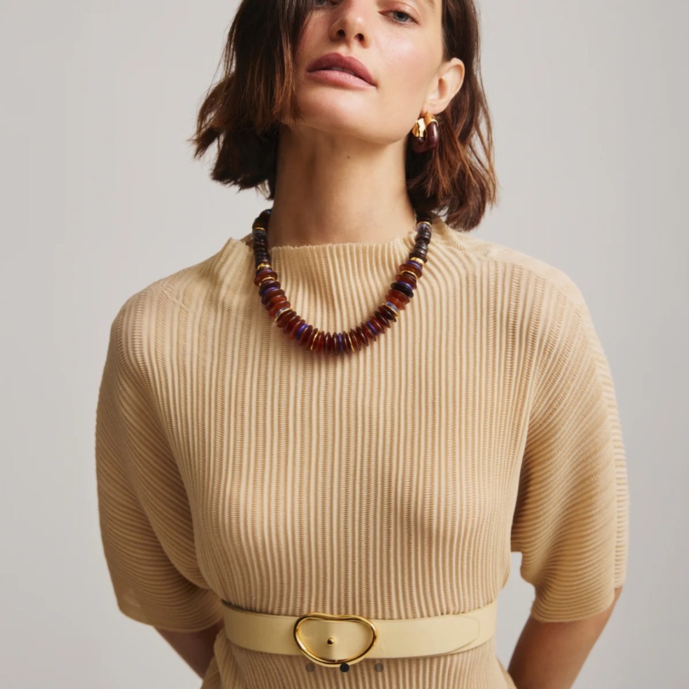 Lizzie Fortunato amaranth necklace